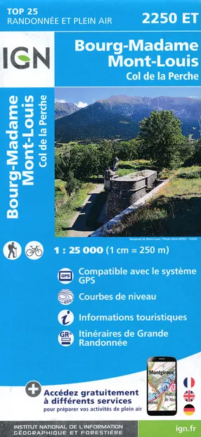 Wandelkaart - Topografische kaart 2250ET Bourg-Madame - Mont-Louis | I