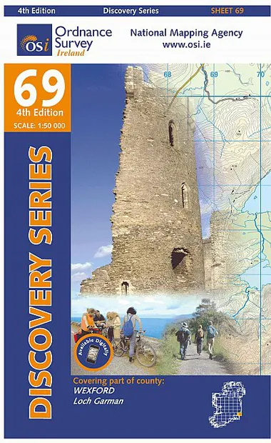 Topografische kaart - Wandelkaart 69 Discovery Wexford | Ordnance Surv