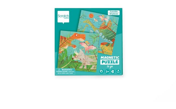 Magnetisch Puzzelboek - Dinosaurus (2 x 20)