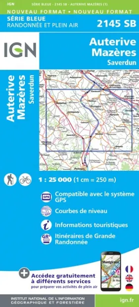 Wandelkaart - Topografische kaart 2145SB Auterive - Mazères - Saverdun