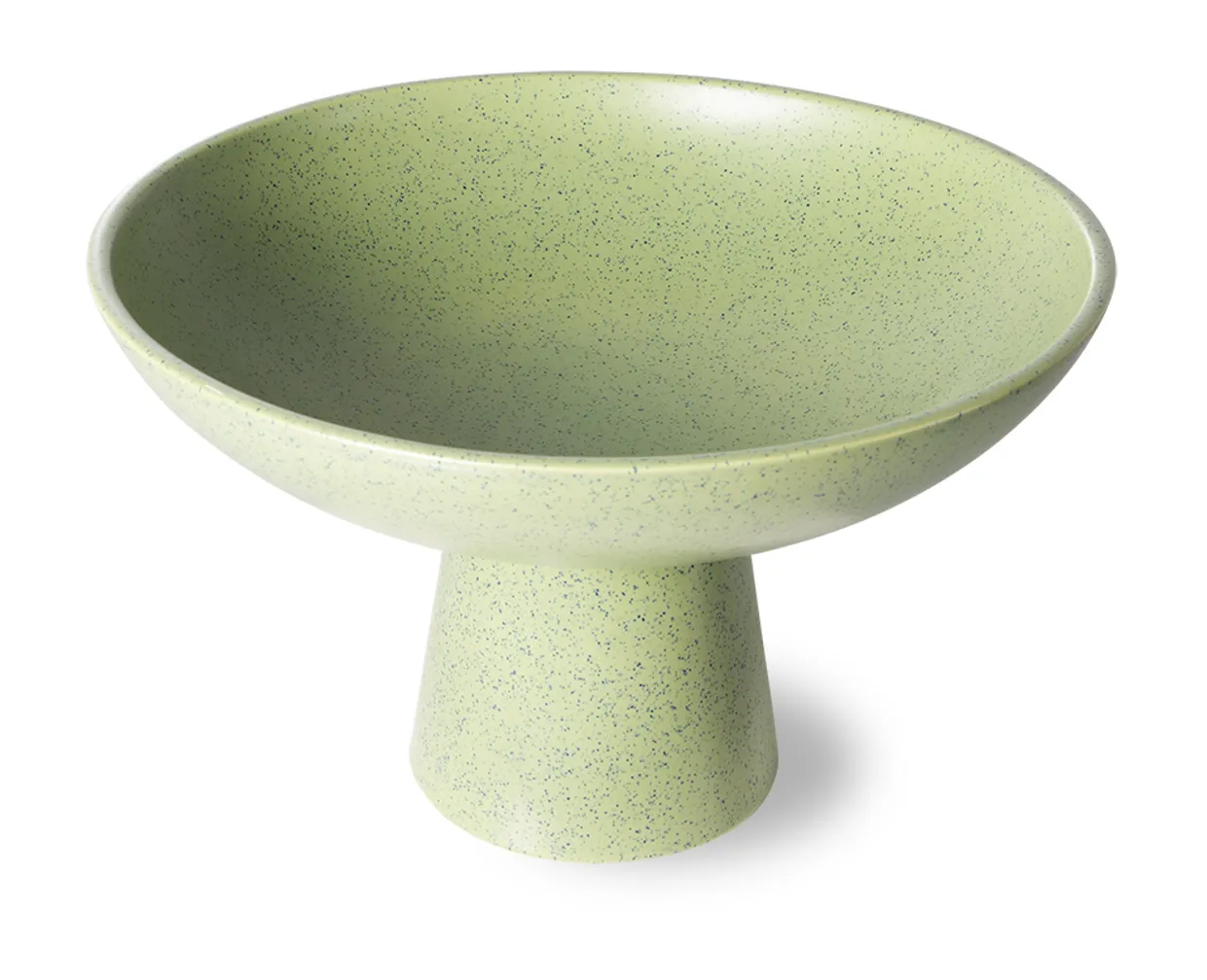 The emeralds: ceramic bowl on base M pistachio