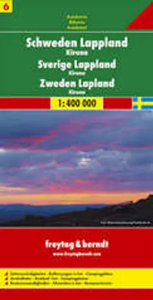 Wegenkaart - landkaart 06 Schweden Lapland - Kiruna ( Zweden noord ) |