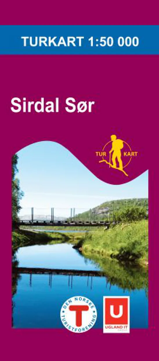 Wandelkaart 2702 Turkart Sirdal Sør - Zuid | Nordeca