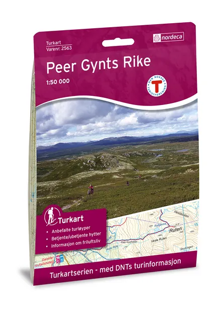 Wandelkaart 2563 Turkart Peer Gynts Rike | Nordeca