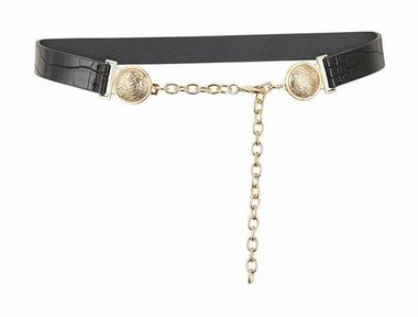 Rosine waist belt croco black