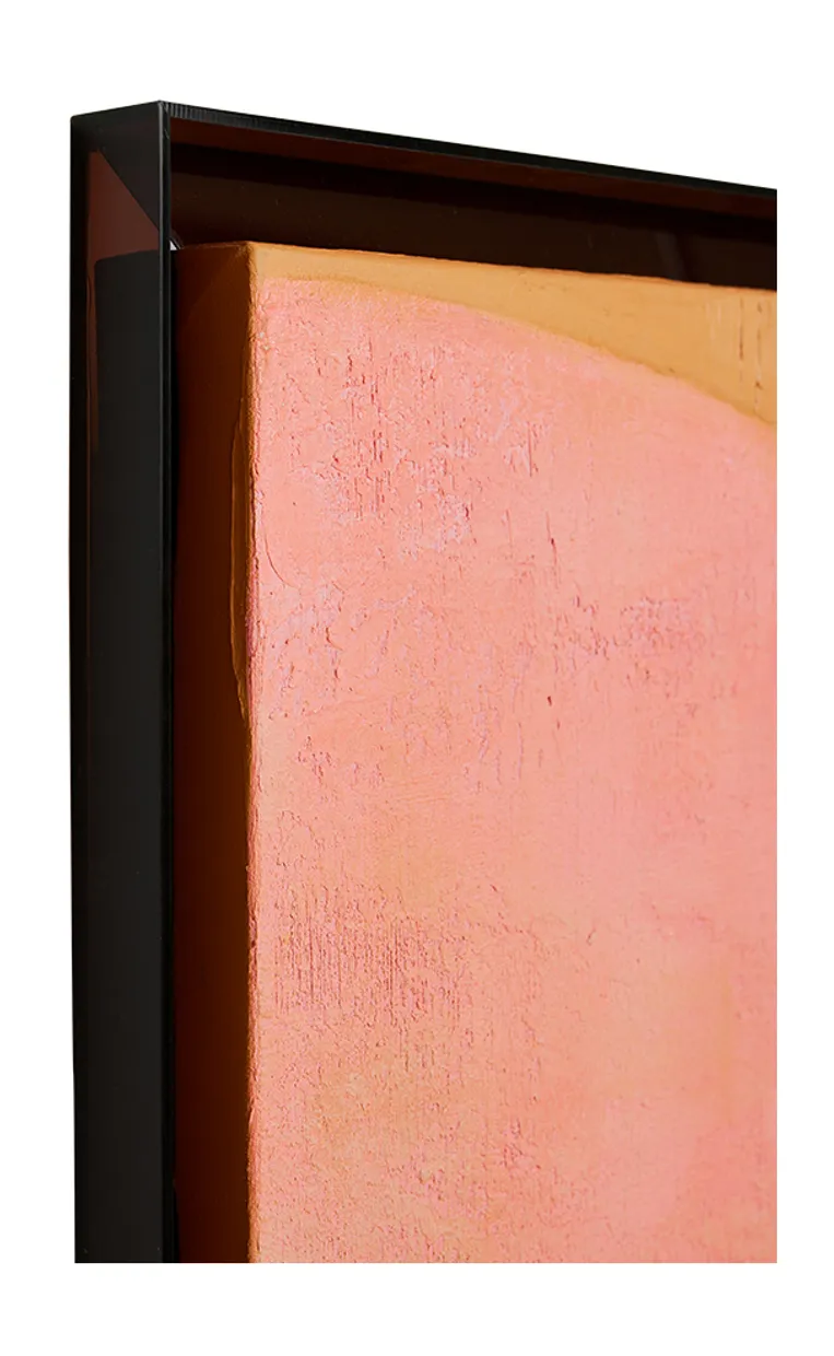 Framed artwork roseate hues (107x127cm)