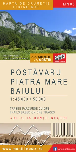 Wandelkaart MN05 Muntii Nostri Postavaru - Piatra Mare - Baiului | Sch