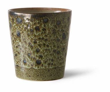 70s ceramics: coffee mug, vulcano