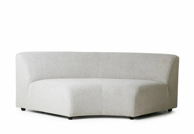 Jax couch: element round, sneak, light grey