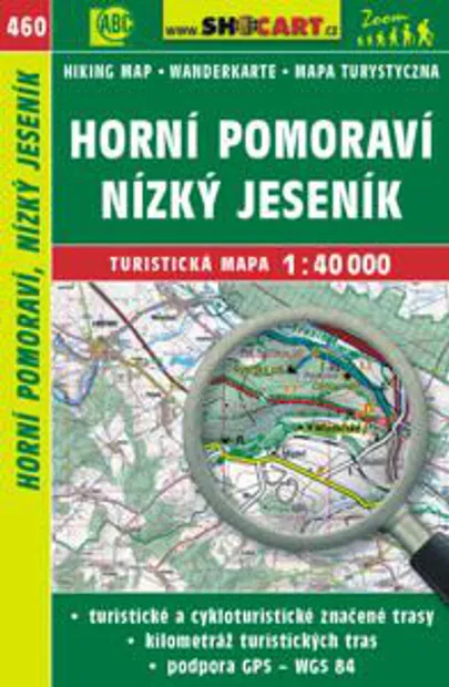 Wandelkaart 460 Horní Pomoraví, Nízký Jeseník | Shocart