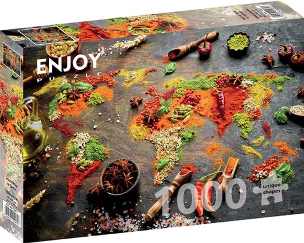 Puzzel - World Map in Spices