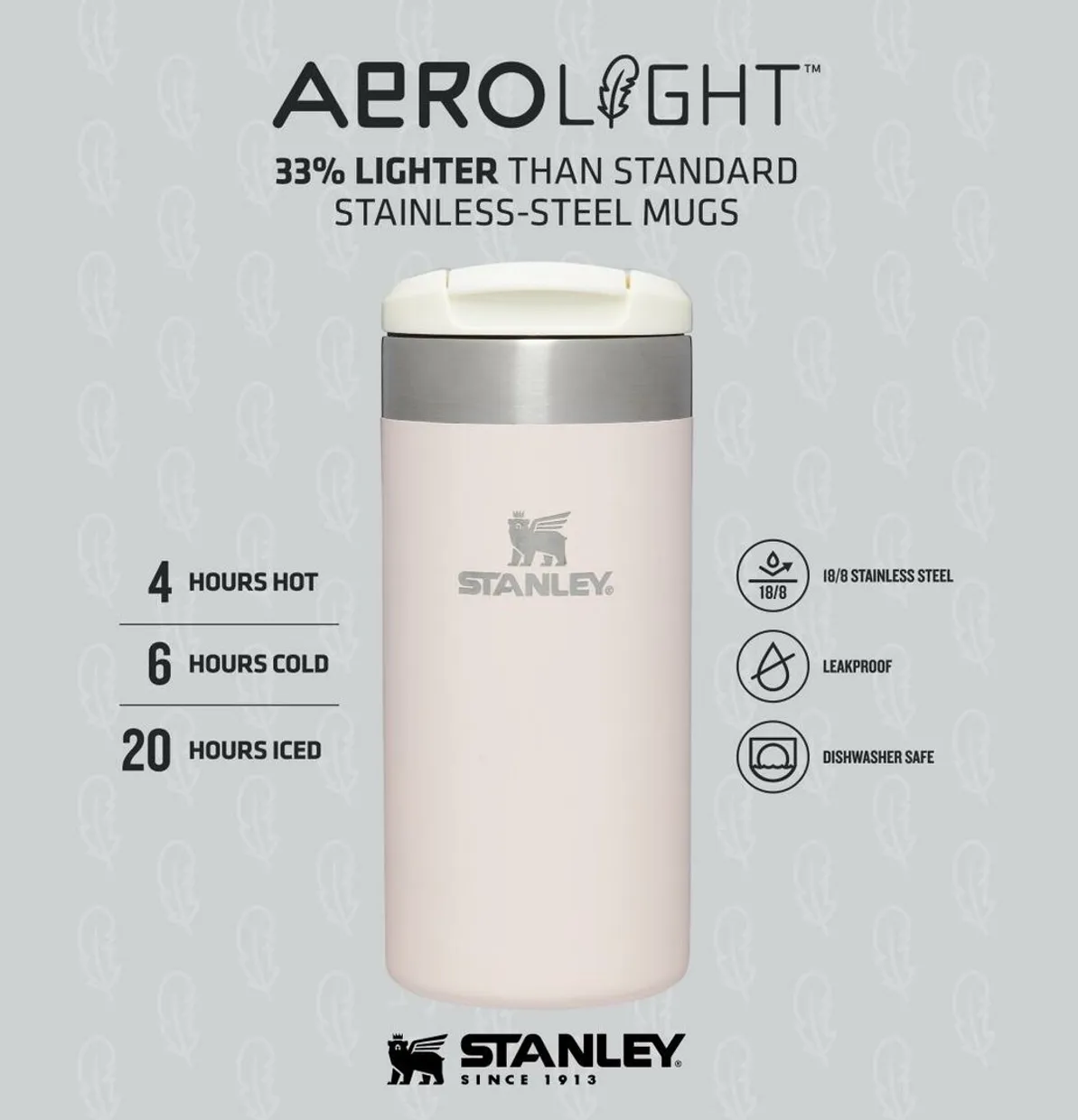 The AeroLight Transit Mug 350 ml, Black Metallic