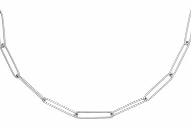 Necklace plain chain silver