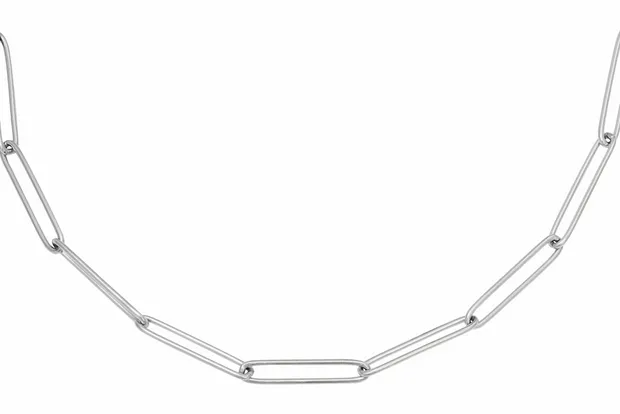 Necklace plain chain silver