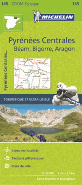 Wegenkaart - landkaart 145 Pirineos Centrales - Spaanse Pyreneeën | Mi