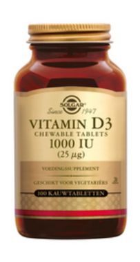 Vitamine D3 1000 IU- 100 kauwtabletten