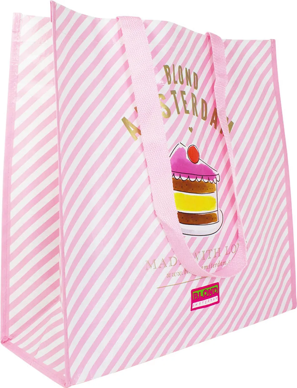 Shopper Logo pink Stripe