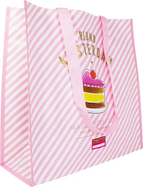 Shopper Logo pink Stripe