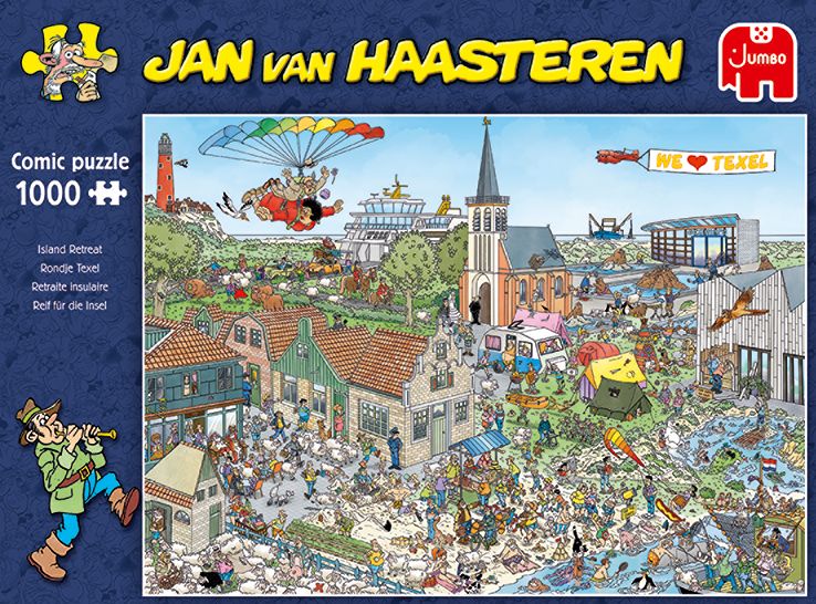 Indringing bar Oppositie Rondje Texel 1000 stukjes - Jan van Haasteren - op Warenhuis Groningen