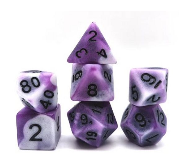 Purple Ancient RPG Dice Set (7)