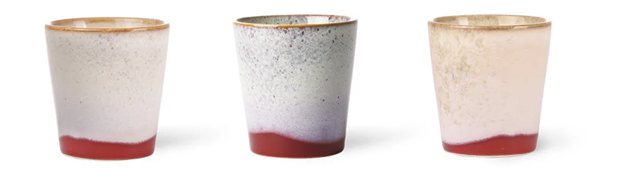 70s ceramics: coffee mug, frost