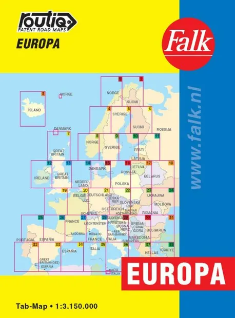 Routiq Europa  Tab-map