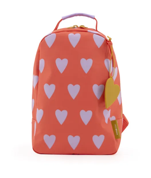 Backpack Orange Hearts mini
