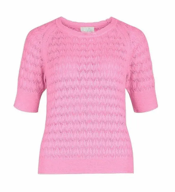 Jackie knit top pink
