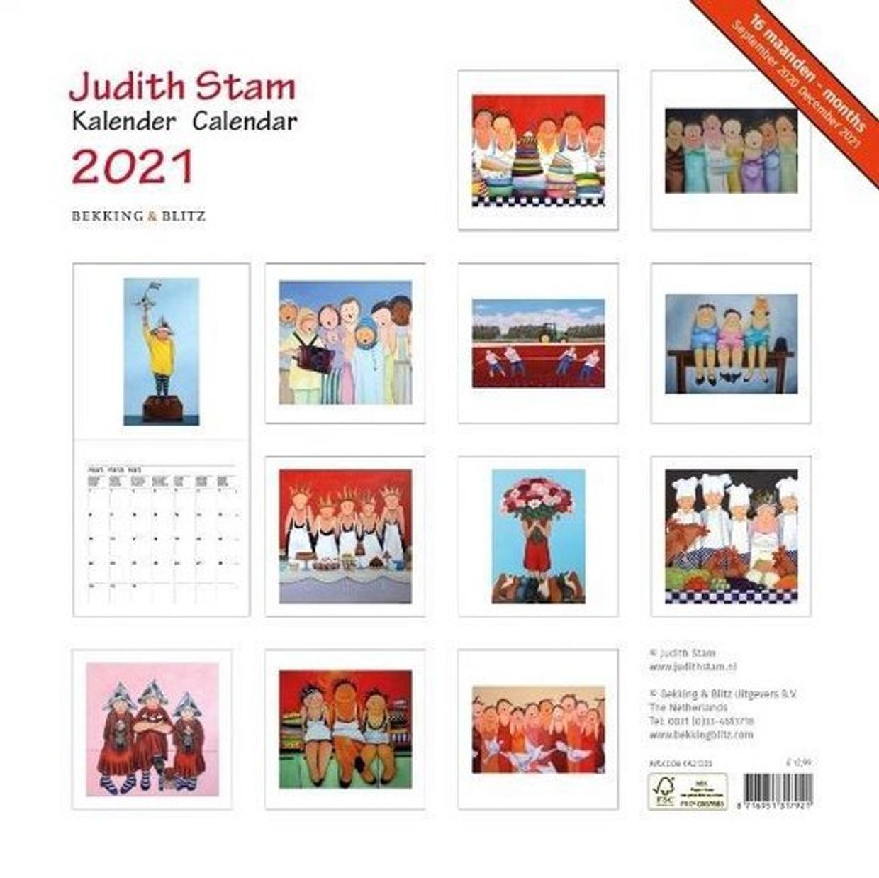 Kalender Maand Judith Stam