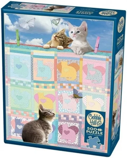 Puzzel - Quilted Kittens (500)