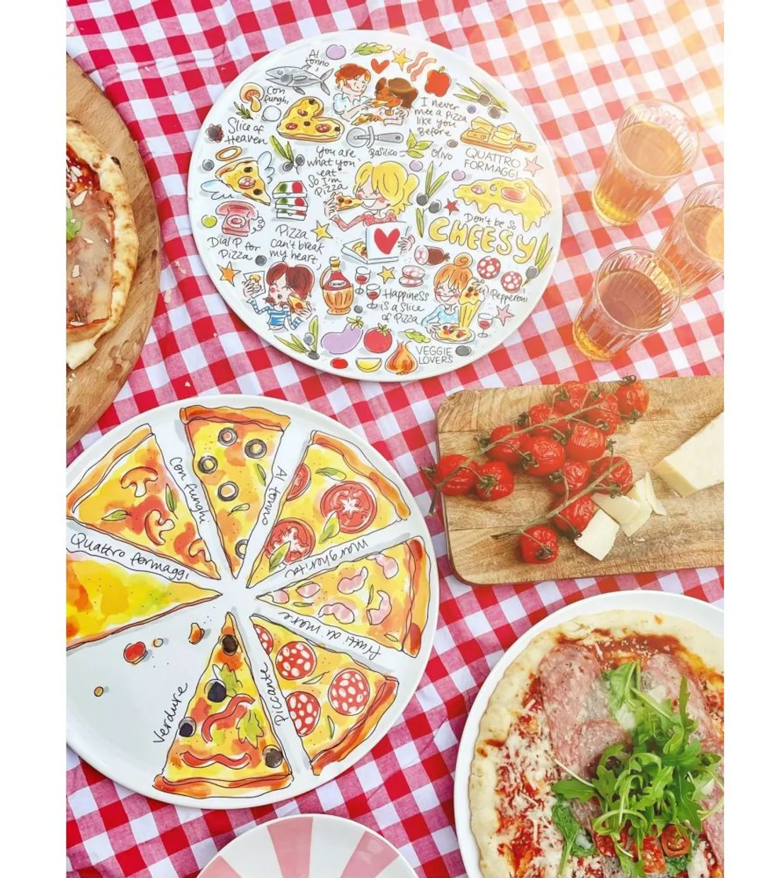 Pizza Sharing Plate Slices