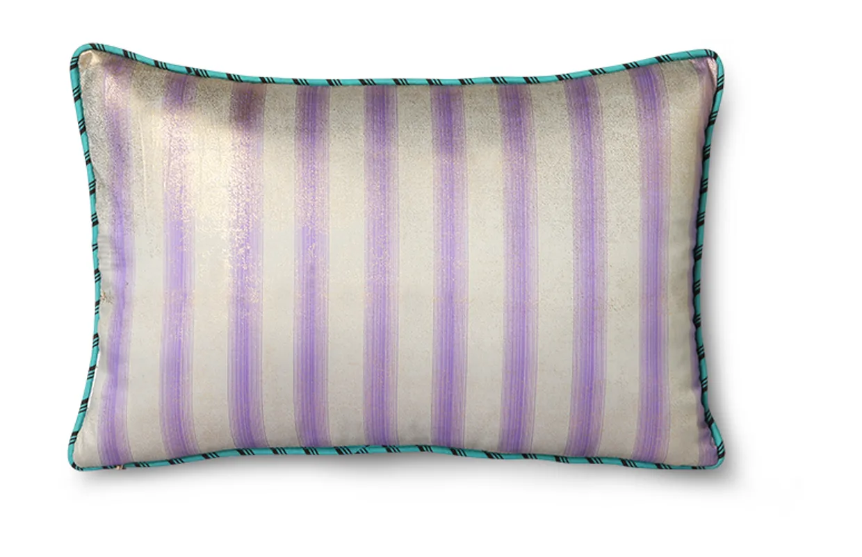 DORIS for HKLIVING: printed satin cushion glitter (25x40)
