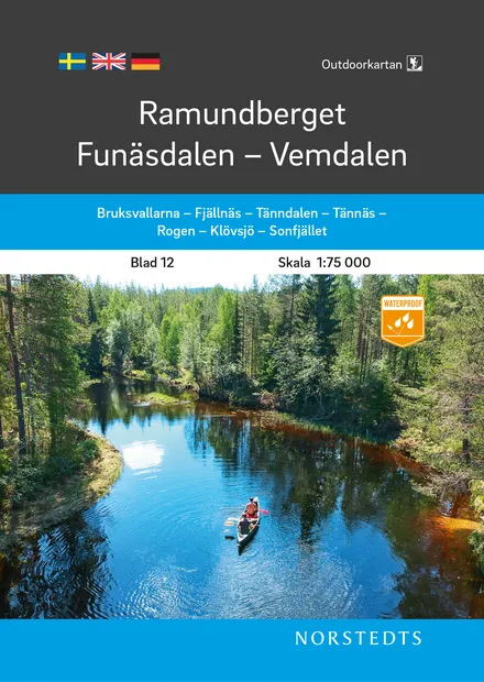 Wandelkaart 12 Outdoorkartan Ramundberget - Funäsdalen - Vemdalen | No