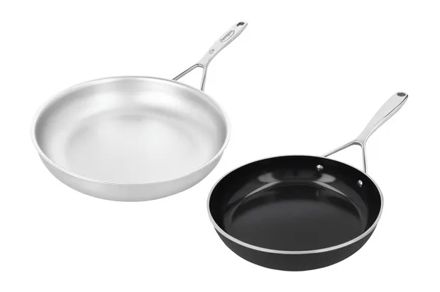 Silverline 7 Nanotouch  koekenpan 28 cm + Alu Plus 24 cm