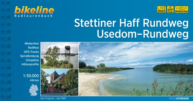 Fietsgids Bikeline Stettiner Haff Rundweg - Usedom-Rundweg | Esterbaue