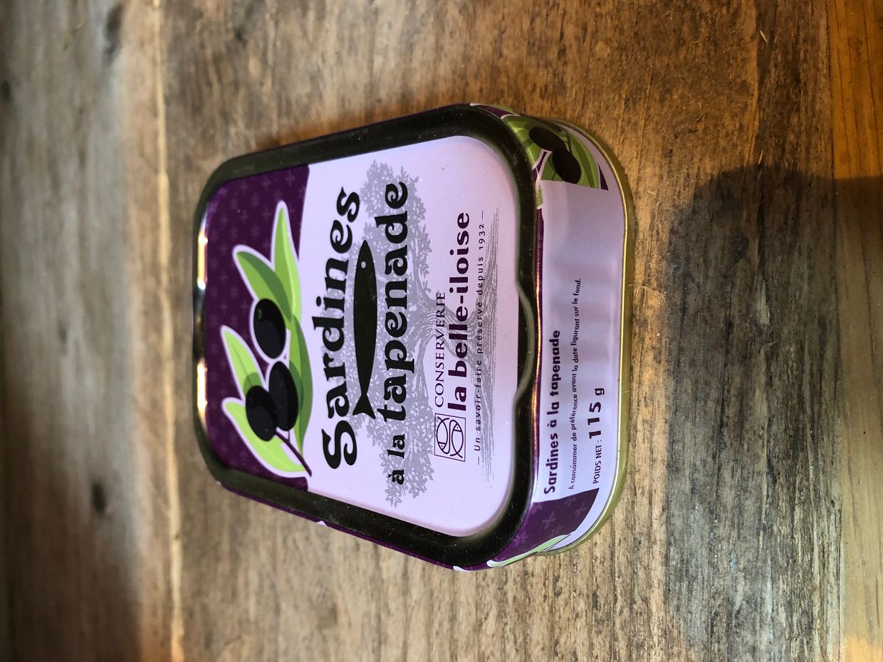 Sardines met olijven tapenade