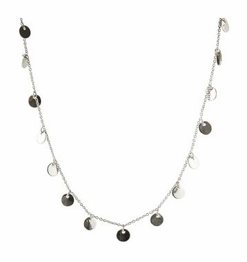 Disc choker necklace silver