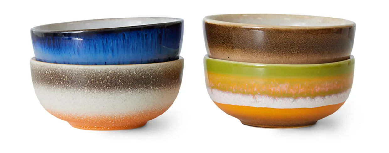 70s ceramics: XS bowls, sierra (set of 4)