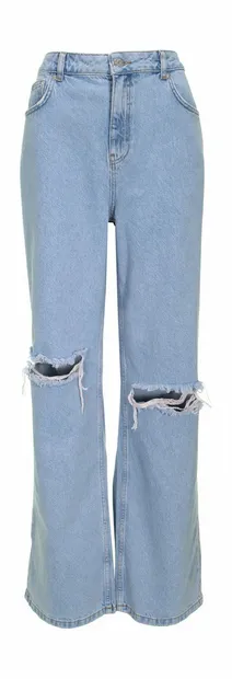 Rip knee HW jeans light blue
