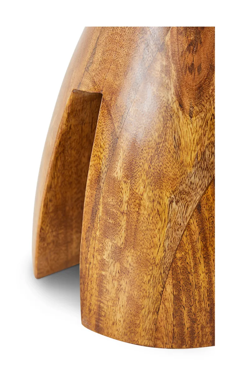 Wooden stool chestnut