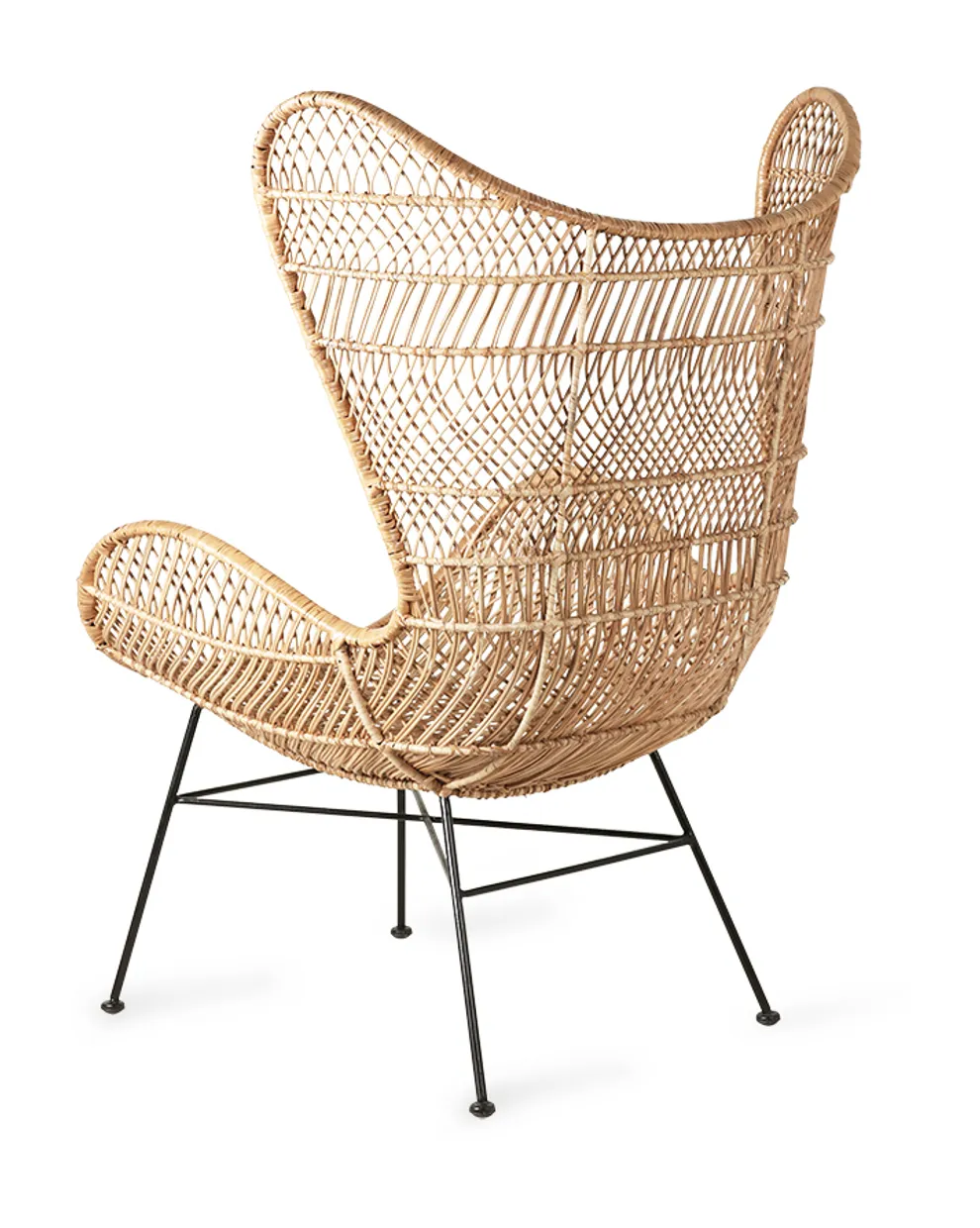 Rattan egg chair natural bohemian