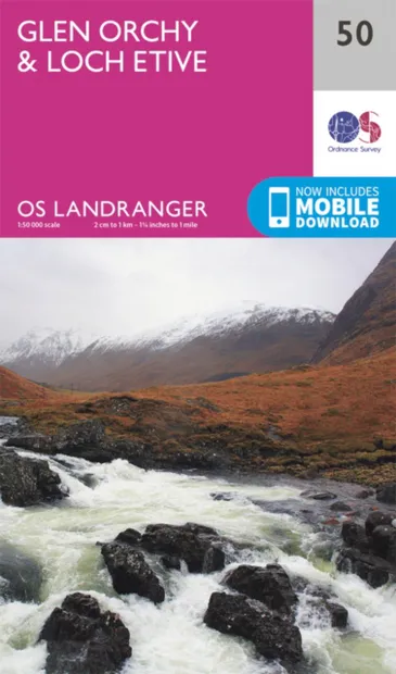 Wandelkaart - Topografische kaart 050 Landranger Glen Orchy & Loch Eti