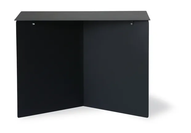 Metal side table rectangular black