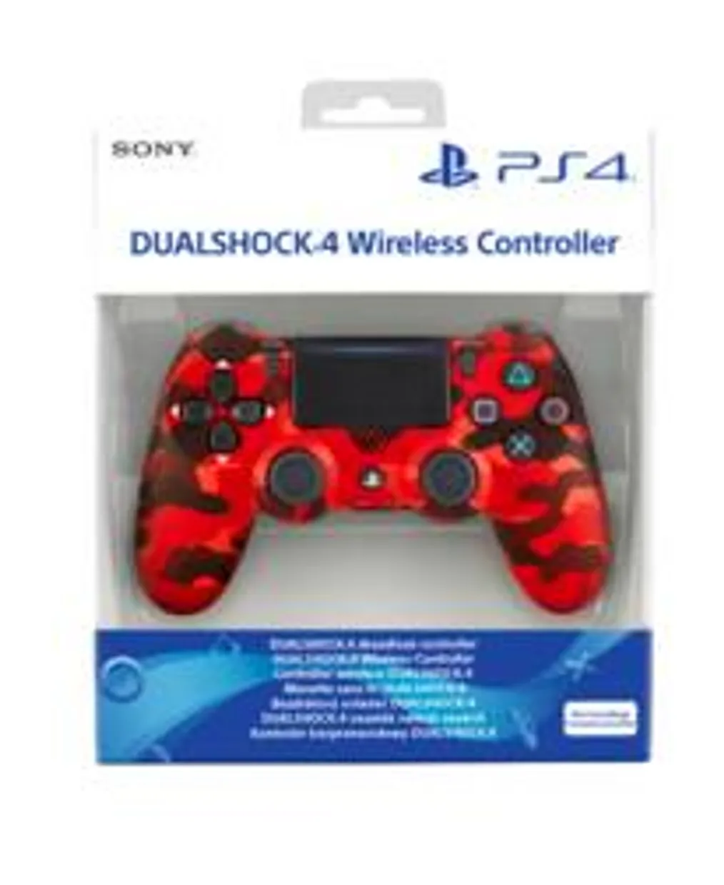 Sony DualShock 4 Gamepad PlayStation 4 Analoog/digitaal Bluetooth Camouflage, Rood
