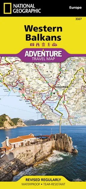 Wegenkaart - landkaart 3327 Adventure Map Western Balkans - Westelijke