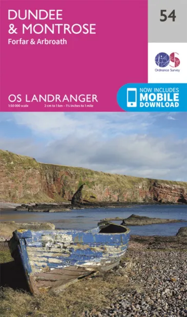 Wandelkaart - Topografische kaart 054 Landranger Dundee & Montrose, Fo