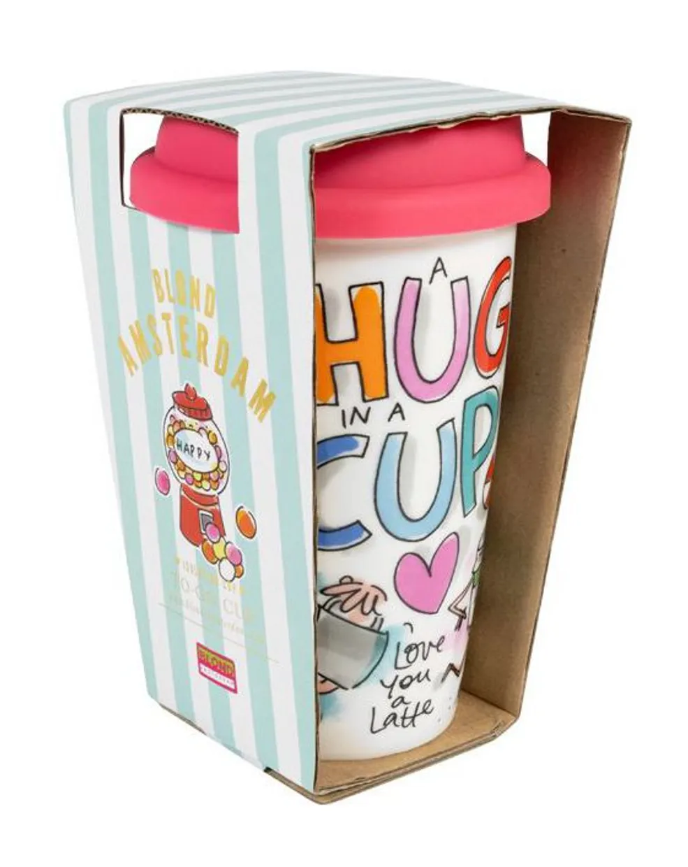 Coffee to go mug Hug in a Cup
