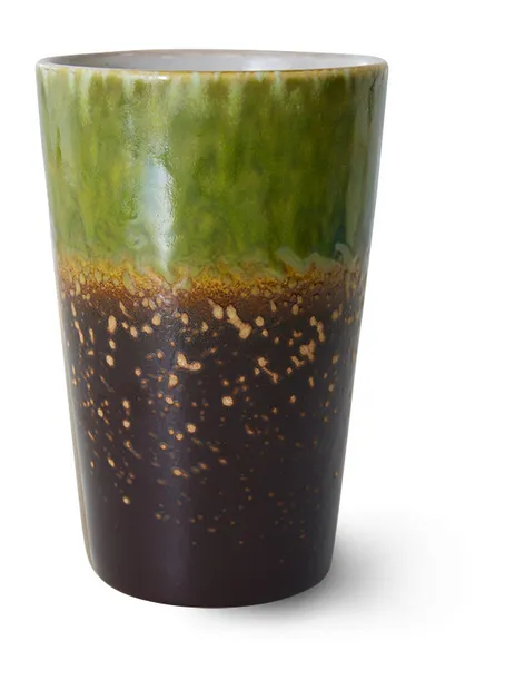 70s ceramics: tea mug, algae