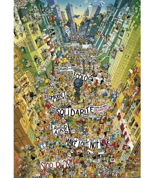 Puzzel -  Protest, Comic (2000)