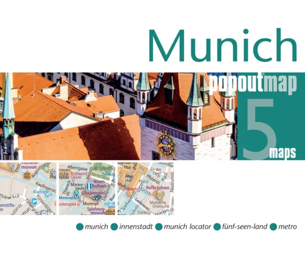 Wegenkaart - landkaart - Stadsplattegrond Popout Map Munich – München